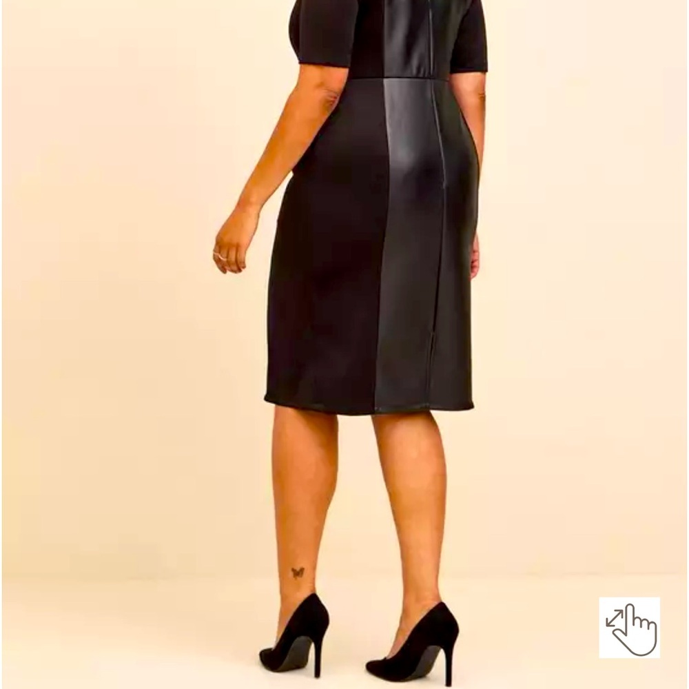 Elegant Black and Gray Women's Dress - Picture 2 of 4
